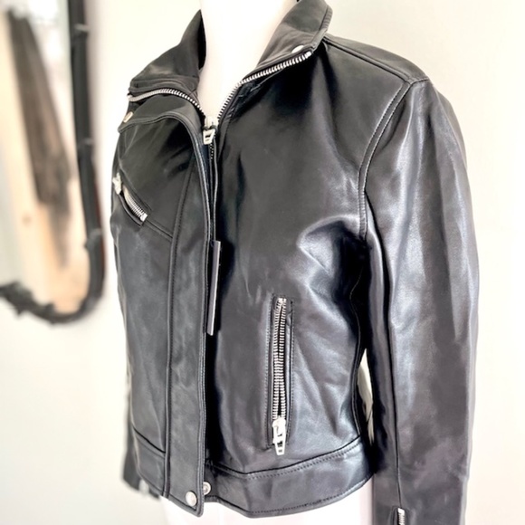Blank NYC Faux Leather Motorcycle Jacket NWT Size S - Picture 4 of 8